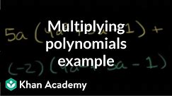 Multiplying polynomials example | Polynomial and rational functions | Algebra II | Khan Academy