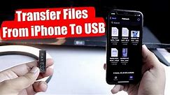 How To Use OTG On iPhone | And Transfer Files From iPhone To USB