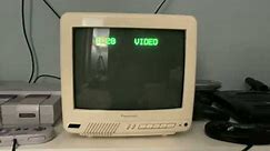 1993 10'' Panasonic CRT TV CT-10R10R Startup and Shutdown