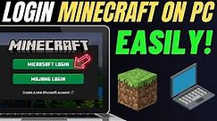 How To Login Minecraft On PC (2024) | Login Minecraft Java Edition