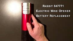 Rabbit Wine Opener Battery Replacement/Repair (Metrokane Model 647771)