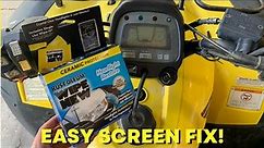 Screen Fix On Honda ATV! 2004 Honda Rancher TRX 400! Cheap And Easy Fix!