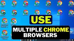 How to use multiple chrome browsers and multiple accounts on same time ?| google chromes on same pc