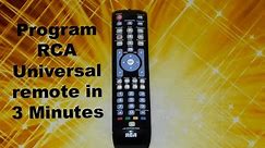 How to program your tv with rca universal remote