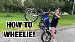 LEARN HOW TO WHEELIE! ( step by step tutorial )