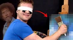 Following a Bob Ross Video BLINDFOLDED!