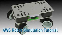 Four Wheel Steering Robot Simulation Tutorial