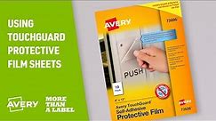 How to Laminate with Avery TouchGuard Self-Adhesive Laminating Sheets