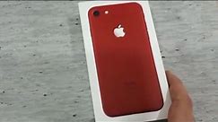 فتح كرتون ايفون 7 اللون الاحمر Red iPhone 7 Unboxing
