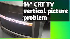 14"CRT TV vertical picture problem