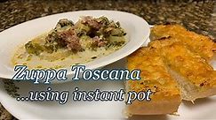 MAKING ZUPPA TOSCANA SOUP USING INSTANT POT