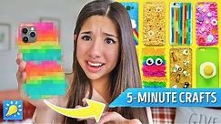 Trying 5-Minute Crafts DIY iPhone Cases!
