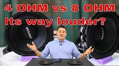 Myth busted, real test 4 Ohm vs 8 Ohm speaker? Car audio system PRV AUDIO 6MR500-NDY