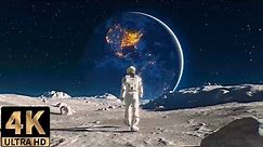 Astronaut Walking On The Moon | 4K Live Wallpaper