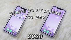 WHAT'S ON MY IPHONE XS MAX (2020)