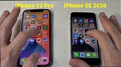 iPhone 12 Pro vs iPhone SE 2020 Speed Test