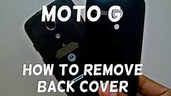 Quick Tip: Moto G How to Remove Back Cover / Battery Door