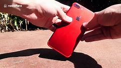 Man performs drop tests on new iPhone 8 Plus