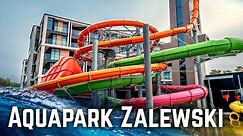 Amazing Water Park in Poland! Aquapark Zalewski - All Slides