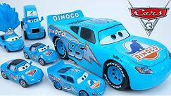 DISNEY CARS DINOCO LIGHTNING MCQUEEN THE KING PISTON CUP RACE HAULER HUGE DIECAST CAR TOY COLLECTION