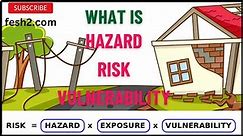 #2, Hazard || Risk || Vulnerability || Definition || Meaning