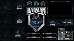 Batman Twitch / Mixer Stream Overlay package For My Fiverr Portfolio