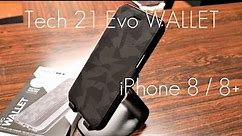 SLIM Wallet Folio! - Tech 21 Evo Wallet Case - Black - iPhone 8 / 8+ - Review / Demo