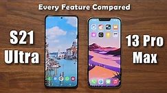 iPhone 13 Pro Max vs Samsung Galaxy S21 Ultra - FULL COMPARISON