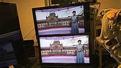 My 40-inch Sony KDL40V4000 Full HD 1080p Digital Freeview LCD TV vs my other Sharp LC42AD5E 42-inch - video Dailymotion