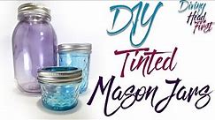 Tinted Mason Jars | DIY | Diving Head First