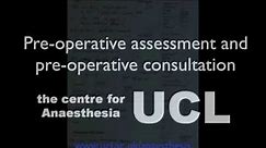 Anaesthetic pre-operative assessment and the pre-operative visit