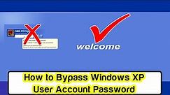 How to Bypass Windows XP Password