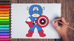 How to draw captain america || Step by step easy drawing