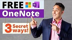 3 Ways to Get One Note for FREE - FREE OneNote!
