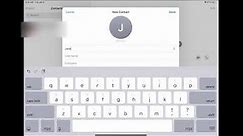 how to add contacts ipad 11