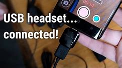 How to use any USB headset with your Smartphone for great audio recording in videos!