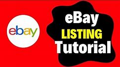 eBay Listing Tutorial for Beginners in 2024 : Listing on eBay in 5 Minutes