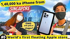 Buying iPhone 13 Pro Max from World's first floating Apple store Singapore 2022 | Price?