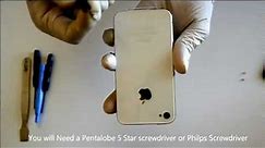 iPhone 4 4s Back Glass Repair Disassemble Replacement Instructions