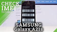 How to Check IMEI and SN on SAMSUNG Galaxy A21s - IMEI & Serial Number