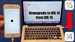 How to Downgrade to iOS 14 from iOS 15