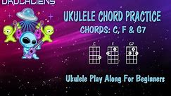 Ukulele Chord Practice Play Along - C F G7 - Very Easy