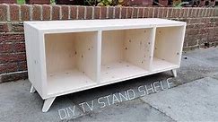 DIY TV Stand Shelf -- from 2x8 lumber