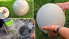 How to make a really smooth and round concrete ball