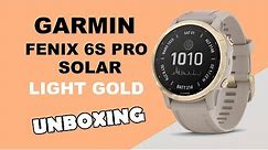 Garmin Fenix 6S Pro Solar Light Gold Unboxing HD (010-02409-11)