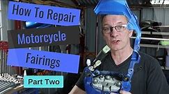 How To Repair Cracked and Broken Motorcycle Fairings Pt 2 (Tutorial)