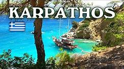KARPATHOS (Κάρπαθος) GREECE ★ Best Beaches in 4K ★ With ♫ ♬ Calming Music ||► 8 min 🇬🇷