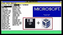 Installing Windows 1.01 on floppy disks
