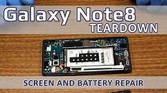 Samsung Galaxy Note 8 Teardown + Screen and Battery Repair