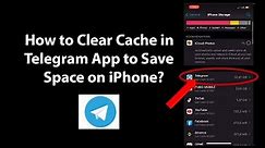 How to clear data in telegram for iOS 2023